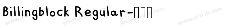 Billingblock Regular字体转换